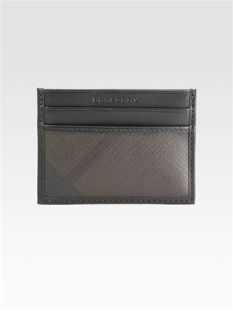 burberry smoked check credit card case|Check Card Case in Slate .